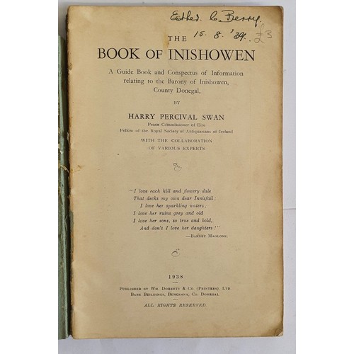 47 - The Book of Inishowen: A Guide Book and Conspectus of Information Relating to the Barony of Inishown... 