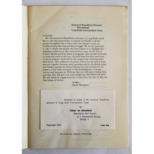 Irish Republicanism: Long Kesh Poems. Collection of Poems written by ...