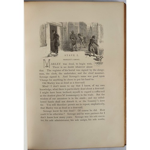 278 - Charles Dickens - A Christmas Carol in Prose: being a ghost story of Christmas, published by Ticknor... 