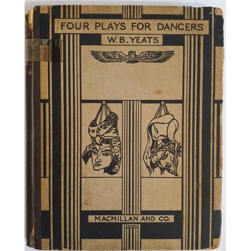 Four Plays for Dancers W. B. Yeats SIGNED Published by Macmillan & Co, London, 1921, 1st US Ed. Bookplate of S Matthewman and his signature. He was founder and editor of Yorkshire Poetry from 1922-24, while also the associate editor of Poetry Review (1921-23) Spine damaged