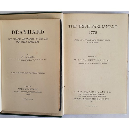 502 - F.M. Allen. Bray Hard. 1890. 1st. Illustrated by Harry Furniss. b.p. Original decorative cloth and W... 
