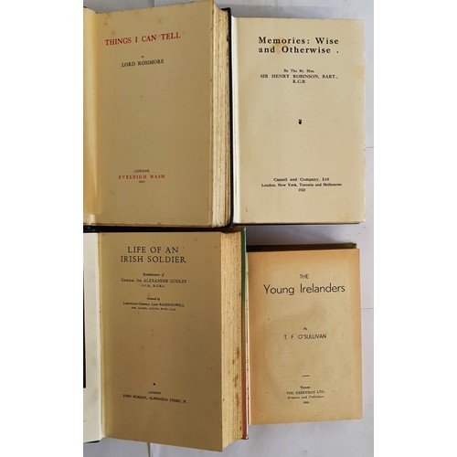 521 - Irish Interest: The Young Irelanders by T F O'Sullivan, 1944; Life of an Irish Soldier reminiscences... 