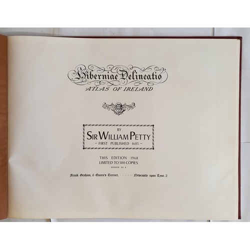 544 - Hiberniae Delineation&hellip;Atlas of Ireland by Sir William Petty 1685. Edition of 1968 from Newcas... 