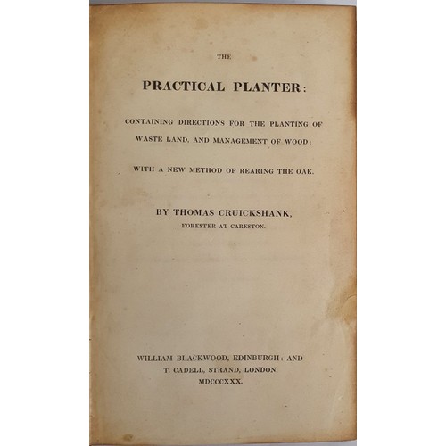 553 - Thomas Crookshank. The Practical Planter containing directions for the planting of waste lands and M... 