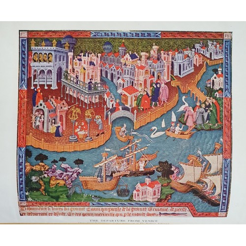 555 - N. M. Penzer. The Most Noble and Familiar Travels of Marco Polo. 1929.Coloured frontispiece. Maps. Q... 