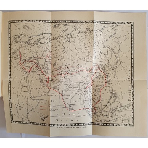 555 - N. M. Penzer. The Most Noble and Familiar Travels of Marco Polo. 1929.Coloured frontispiece. Maps. Q... 