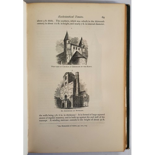 556 - Margaret Stokes. Early Christian Architecture in Ireland. 1878. Quarto. 52 pages of illustrations. O... 