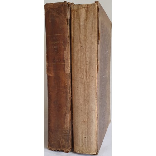 559 - Samuel Lewis 'A Topographical Dictionary of Ireland' 1837. 1st Edition. Two Volumes. Folio. Spine mi... 