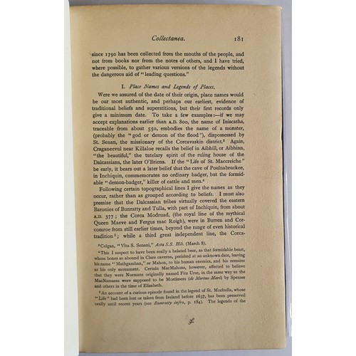 3 - Thomas J. Westropp - A Folk-Lore Survey of Clare (Folklore), published by Transactions of the Folk-L... 