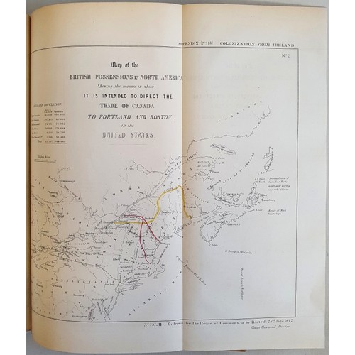14 - [The Famine in Ireland]. Report from Committees 1847. Report on Colonization from Ireland with minut... 
