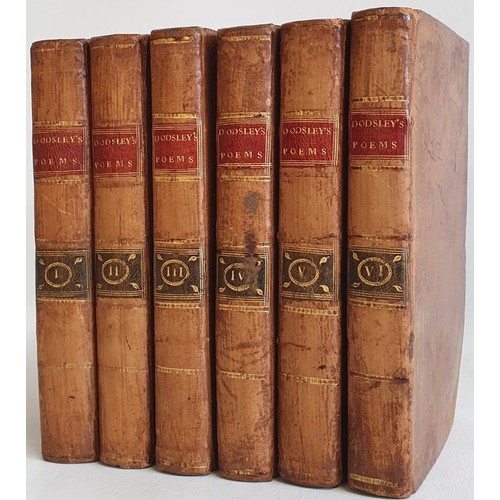 17 - A Collection of Poems in Six Volumes, 1775. J Dodsley. London. A delightful collection of eighteenth... 