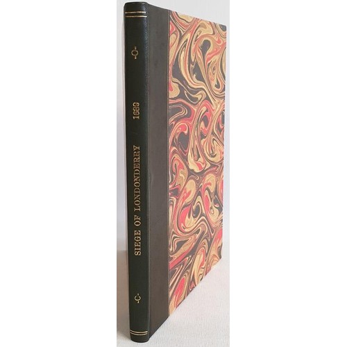20 - WALKER, George. A True Account of the Siege of London-Derry. By the Reverend Mr. George Walker, Rect... 