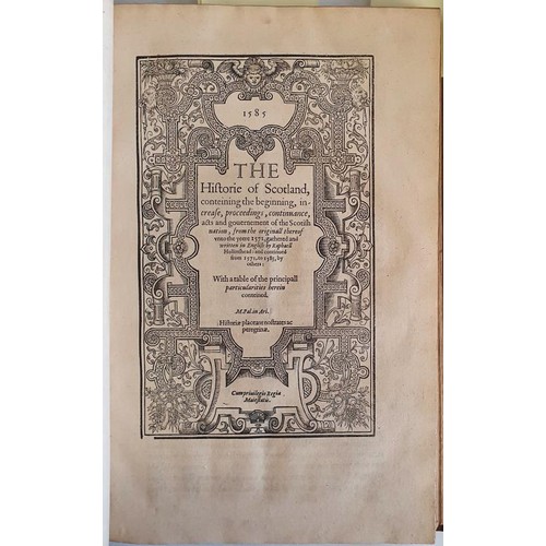 23 - Holinshed's Chronicles. First, Second and Third Volumes of Chronicles compromising in the first two ... 