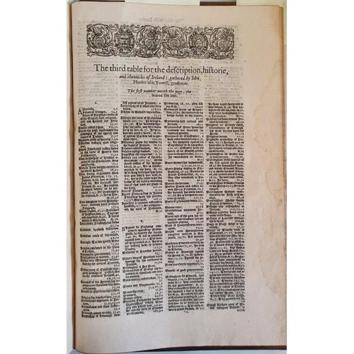 23 - Holinshed's Chronicles. First, Second and Third Volumes of Chronicles compromising in the first two ... 