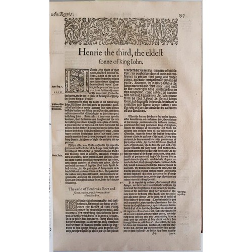 23 - Holinshed's Chronicles. First, Second and Third Volumes of Chronicles compromising in the first two ... 