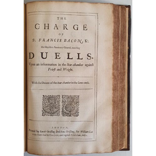 26 - Resuscitatio or Bringing into Public Light Several Pieces of the Works Civil by William Rawley. Prin... 