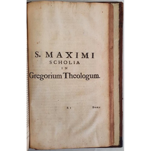 35 - INTELLECTUAL, SUBTLE, ALLEGORICAL, MYSTICAL ERIGENA. ERIGENA [Johannes Scotus] Joannis Scoti Erigena... 