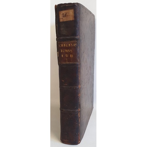 44 - Very Early Printing: Operum Origenis Adamantii. A fine decorative woodcut title page printed in red ... 