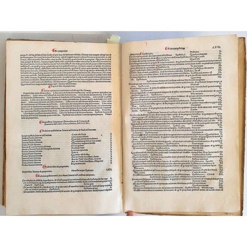 47 - INCUNABULA: Seneca Moralis. Lucio Anneo Seneca. Rubrication in red and blue. Printed in Venice, by B... 