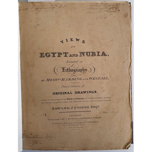 52 - Edward J. Cooper. Views in Egypt and Nubia. Executed in tinted lithography. 1824. 8 volumes in origi... 