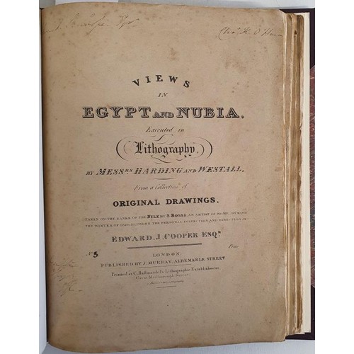 52 - Edward J. Cooper. Views in Egypt and Nubia. Executed in tinted lithography. 1824. 8 volumes in origi... 