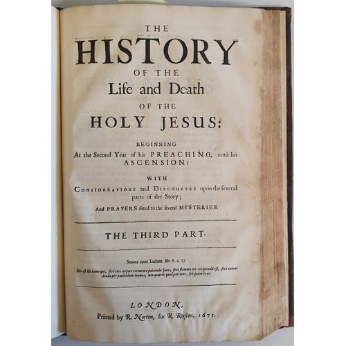 54 - Antiquitates Christianae or The History Of The Life And Death Of The Holy Jesus As Also The Lives, A... 