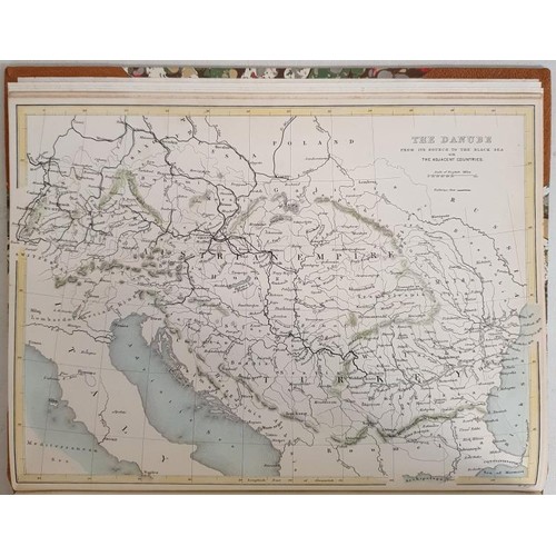 62 - William Beattie. The Danube. c.1840. With 81 tissue guarded colour plates and 2 maps. Quarto. Attrac... 