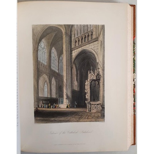 62 - William Beattie. The Danube. c.1840. With 81 tissue guarded colour plates and 2 maps. Quarto. Attrac... 