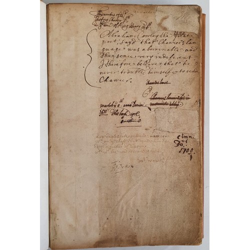 64 - CHAUCER, Geoffrey (c.1343-1400). The Workes of Geoffrey Chaucer Newly Printed, with Dyvers Workes wh... 