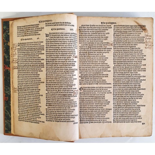 64 - CHAUCER, Geoffrey (c.1343-1400). The Workes of Geoffrey Chaucer Newly Printed, with Dyvers Workes wh... 