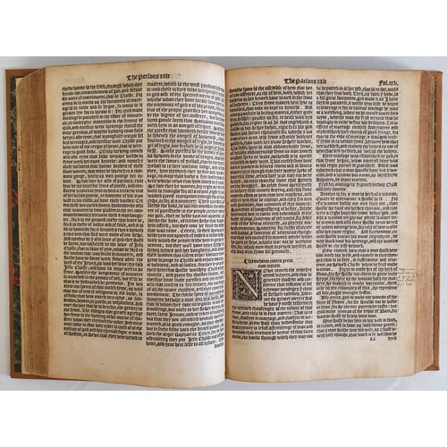 64 - CHAUCER, Geoffrey (c.1343-1400). The Workes of Geoffrey Chaucer Newly Printed, with Dyvers Workes wh... 
