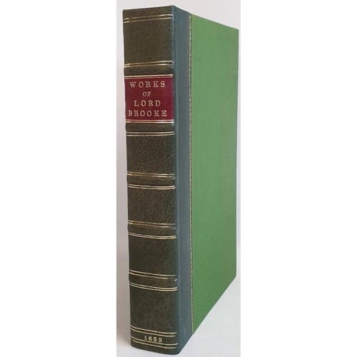 72 - Greville, Fulke Baron Brooke. Certaine Learned And Elegant Workes Of The Right Honorable Fulke Lord ... 