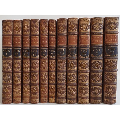 74 - The Odyssey of Homer; The Iliad of Homer Homer (Alexander Pope, translator). Printed for Bernard Lin...