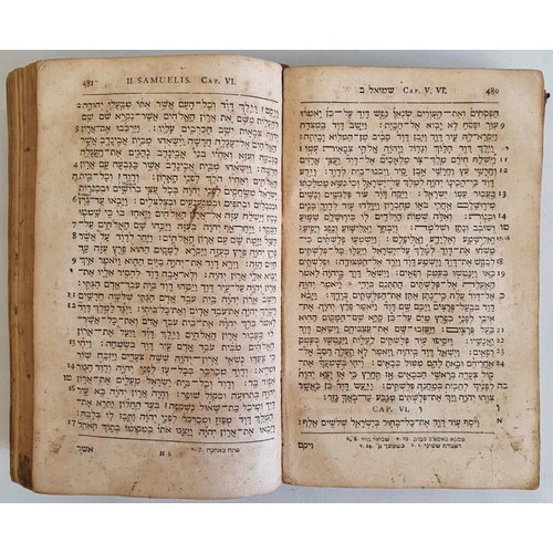 117 - Johann Simonis. Biblia Hebraica Muaualia. Secone, amended edition, published in Halle by Orphanotrop... 