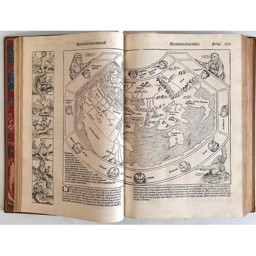 124 - INCUNABULA: The Nuremberg Chronicle by Anton Koberger, 1493. Very First Edition, in Latin, in Gothic... 
