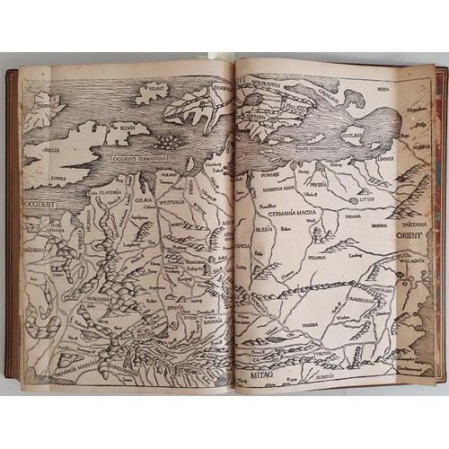 124 - INCUNABULA: The Nuremberg Chronicle by Anton Koberger, 1493. Very First Edition, in Latin, in Gothic... 