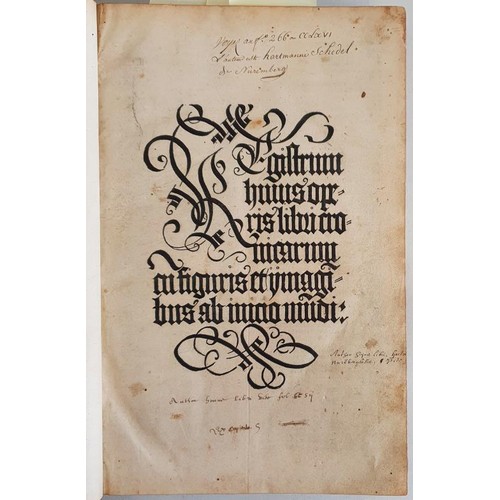 124 - INCUNABULA: The Nuremberg Chronicle by Anton Koberger, 1493. Very First Edition, in Latin, in Gothic... 