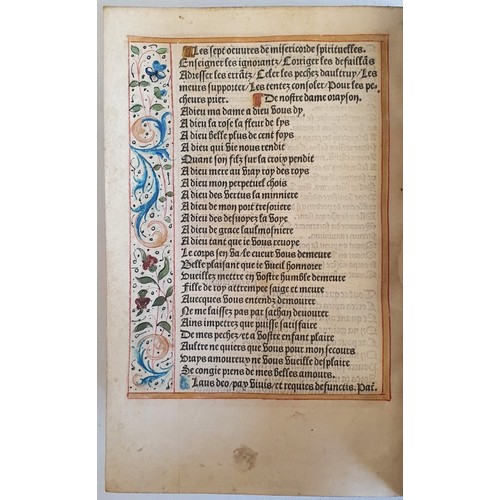 157 - Very Early Printing: Book of Hours: Hours for the Use of Rome - Hours of the Conception of Our Lady ... 