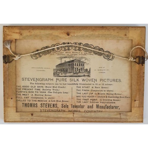 Stevengraph Woven Silk Panel: Are You Ready?. Thomas Stevens ...
