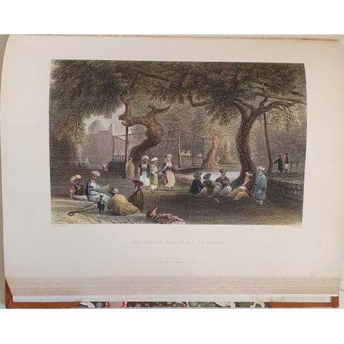 28 - W. H. Bartlett, W. Porter & T. Allom. Syria, The Holy Land and Asia Minor. 1842. 3 volumes in 1.... 