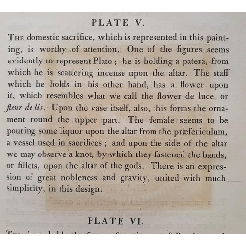 65 - Outlines of Greek, Roman and Etruscan Vases of the collection of the late Sir William Hamilton with ... 