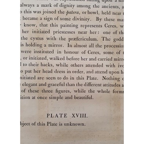65 - Outlines of Greek, Roman and Etruscan Vases of the collection of the late Sir William Hamilton with ... 