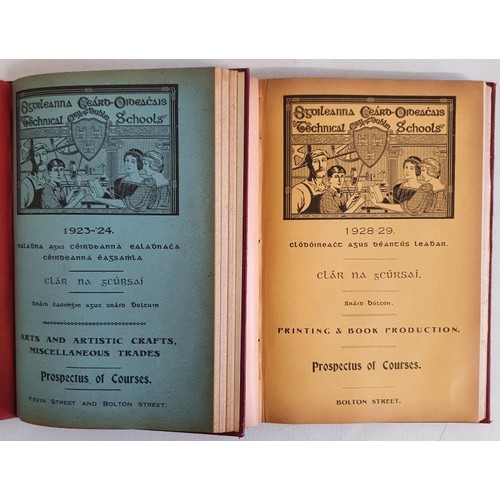 16 - Bolton Street Prospectus for 1923-24 & 1928-29. Scarce and original wrappers present, artwork by... 