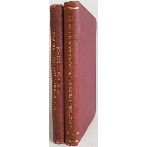 16 - Bolton Street Prospectus for 1923-24 & 1928-29. Scarce and original wrappers present, artwork by... 