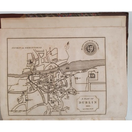 21 - Dublin] Warburton, Whitelaw & Walsh History of the City of Dublin, 1818, 2 vols. quarto, with en... 
