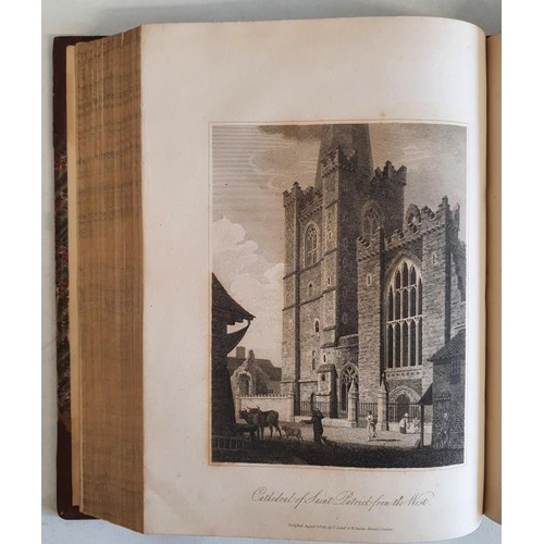 21 - Dublin] Warburton, Whitelaw & Walsh History of the City of Dublin, 1818, 2 vols. quarto, with en... 
