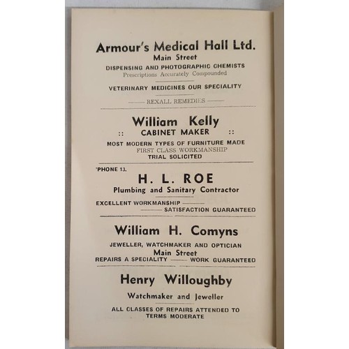 53 - Abbeyleix: The Story of Abbeyleix. An T&oacute;stal Souvenir Booklet 1953. Front cover has an image ... 