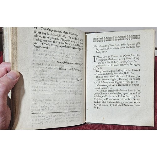 116 - Some philosophical considerations touching the being of witches and witchcraft written in a letter t... 