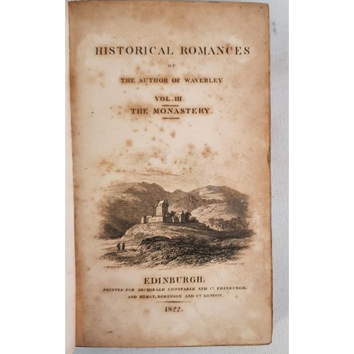 7 - Collection of Novels and Romances of the Author of Waverley, Half Calf (10) Collection of Novels and... 