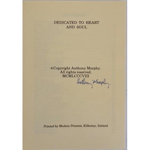 21 - Signed Poetry Books. John Liddy (Co. Cork) The Well, Lorna Shaughnessy (Belfast) Torching the Brown ... 